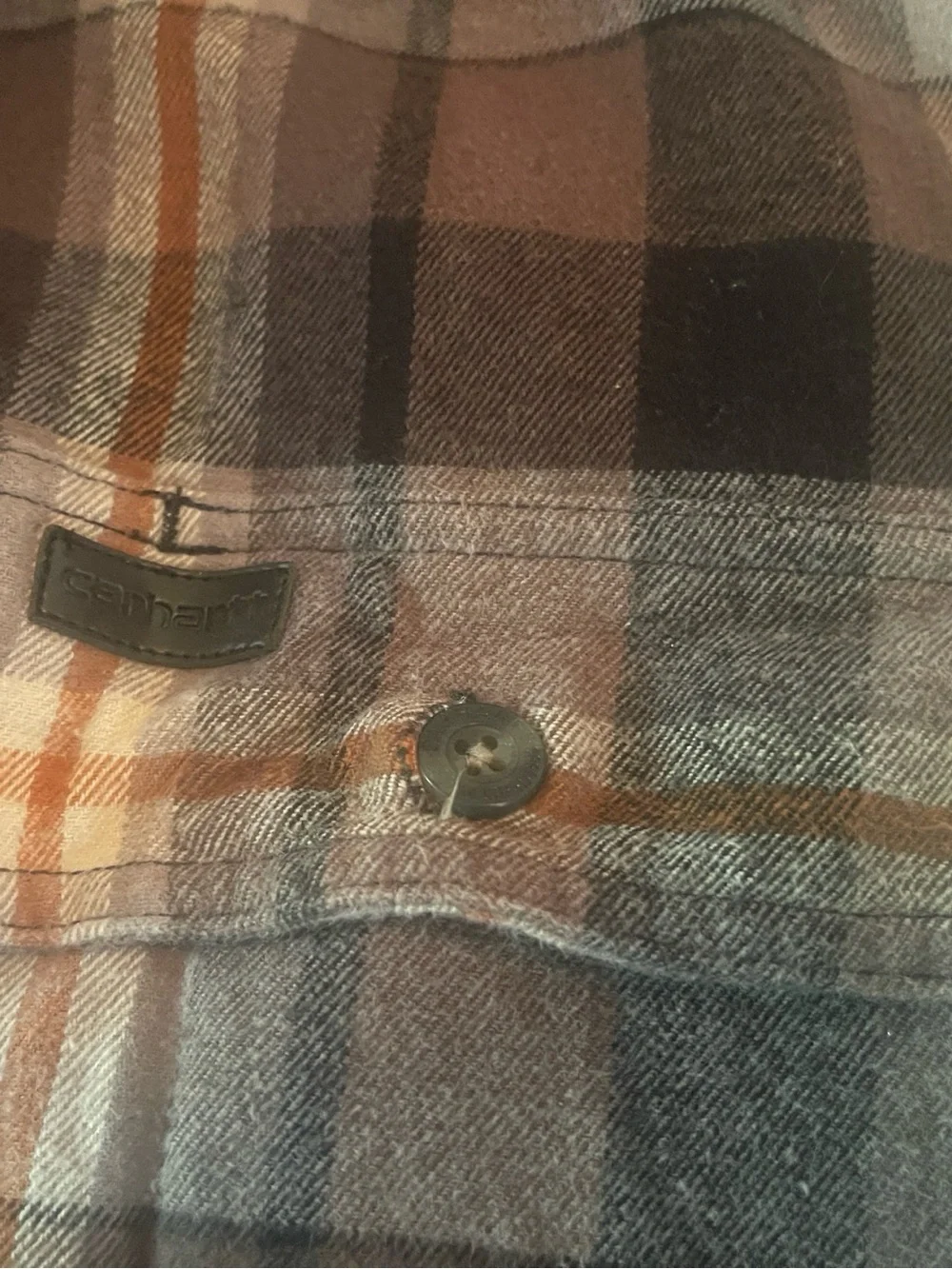 Carhartt Plaid Shirt Jacket in Brown and Black